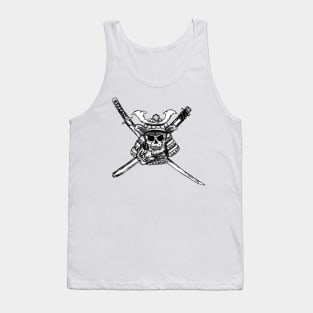 Samurai Skull Raider Jolly Roger Tank Top